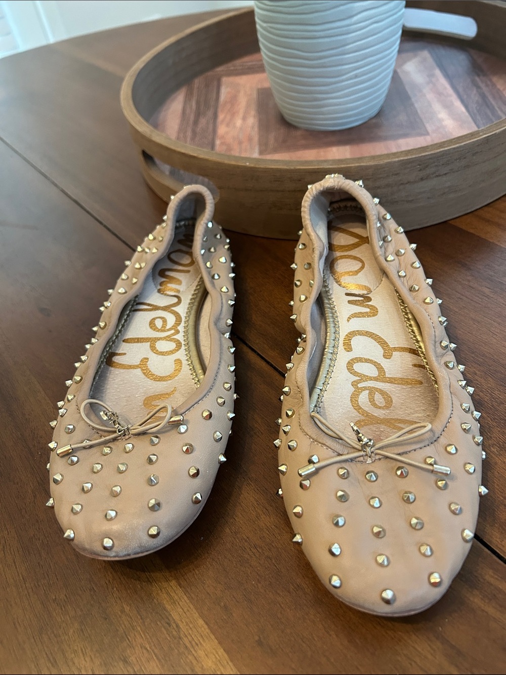 Sam Edelman Leather Studded Flats